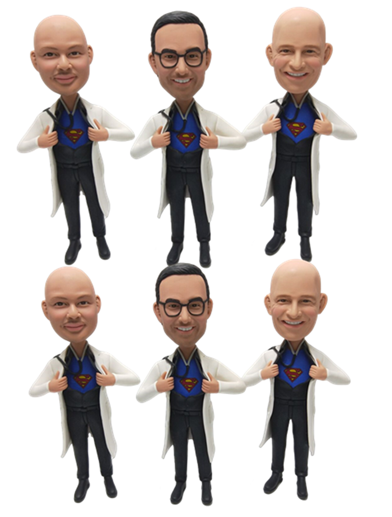 Custom Custom superhero doctor bobblehead DIY figurine