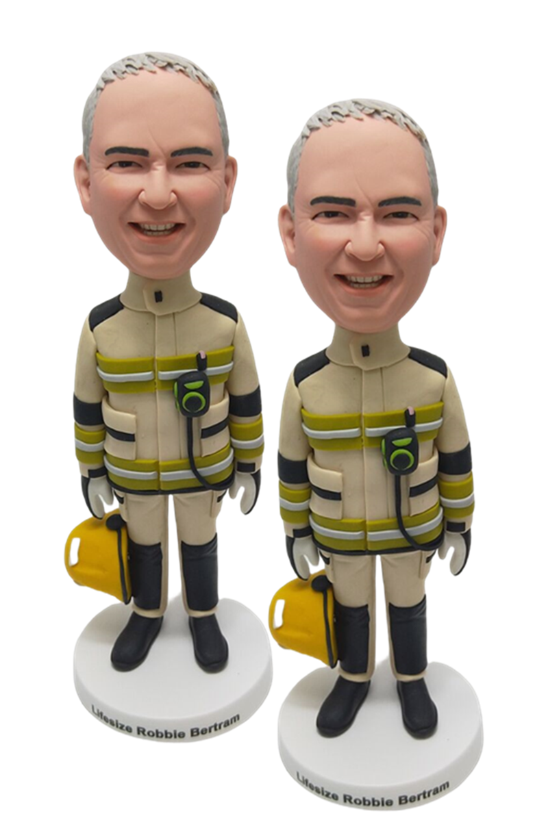 Custom Custom Bobblehead Chief Firefighter Fire Department Custom Bobblehead Fireman