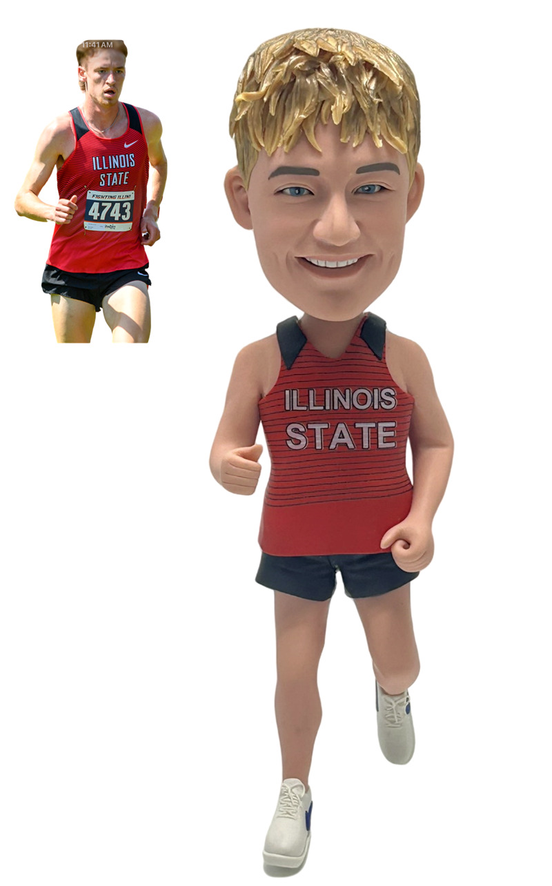 Custom Custom running man bobblehead marathon runner