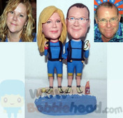 Bobblehead cake toppers