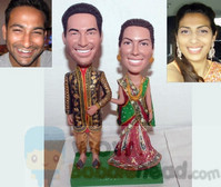 Bobblehead cake toppers