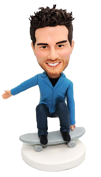 Personalized Bobbleheads Skateboarding