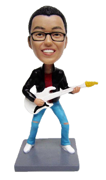 Customized Bobblehead Guitar Player