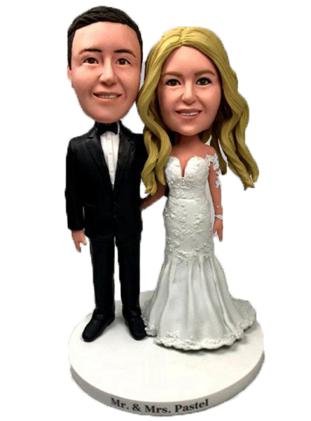 Custom Bobblehead For Wedding Cake Topper