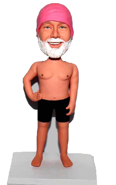 Personalized Bobbleheads Swimming