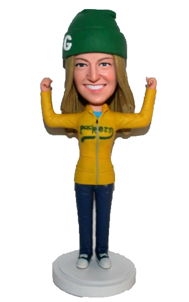 Custom Bobbleheads Cheering Girl