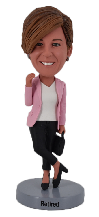 Custom Bobblehead Female Business Outfit
