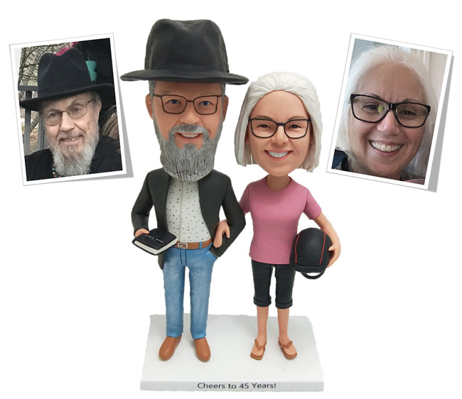 Custom Bobbleheads Anniversary Gift for Parents