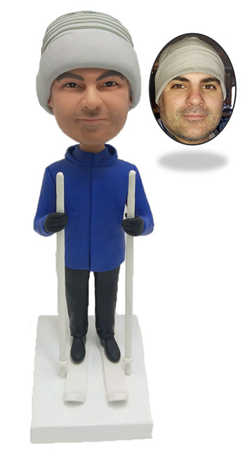 Personalized Bobblehead Skiing