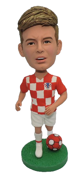 Personalized Bobbleheads Boy With Soccer Ball