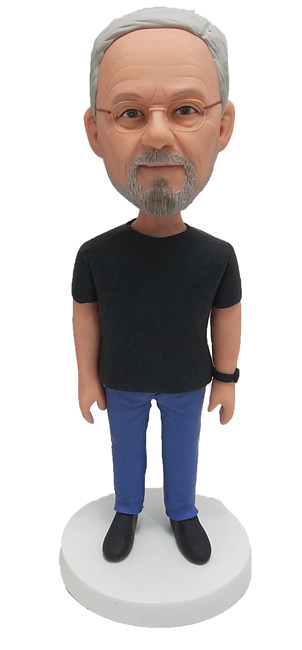 Custom Bobbleheads Casual Old Man