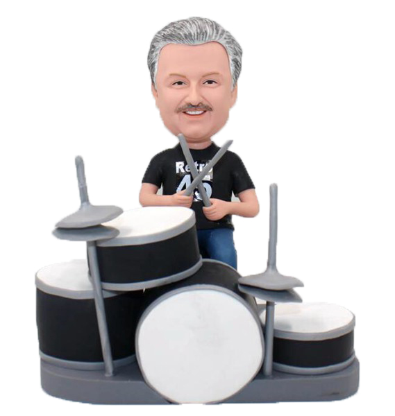 Custom Bobblehead Rock Band Drummer