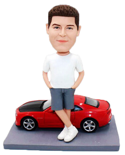 Custom Bobblehead Stand By Car