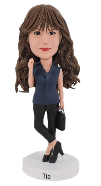 Personalized Bobblehead Office Lady
