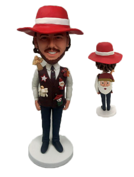 Custom Bobbleheads Figurines Funny Santa Bobbleheads