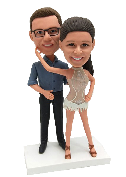 Custom Bobblehead Dancing Couple