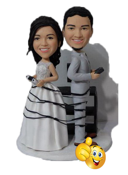 Wrapped Up In Games Wedding bobbleheads