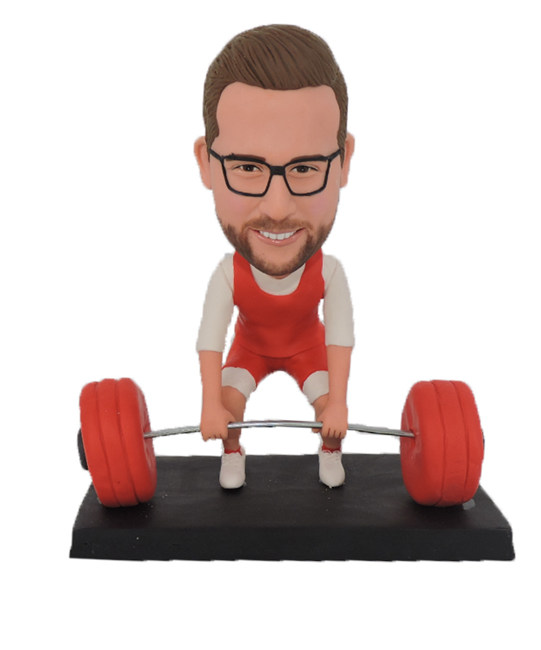 Custom Bobblehead Weight Lifter