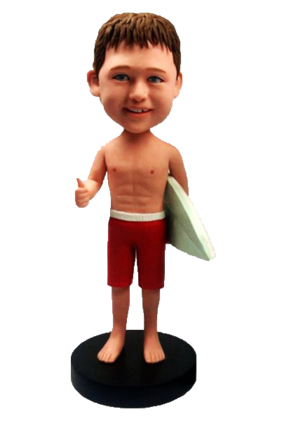 Personalized Bobbleheads Surfing Man