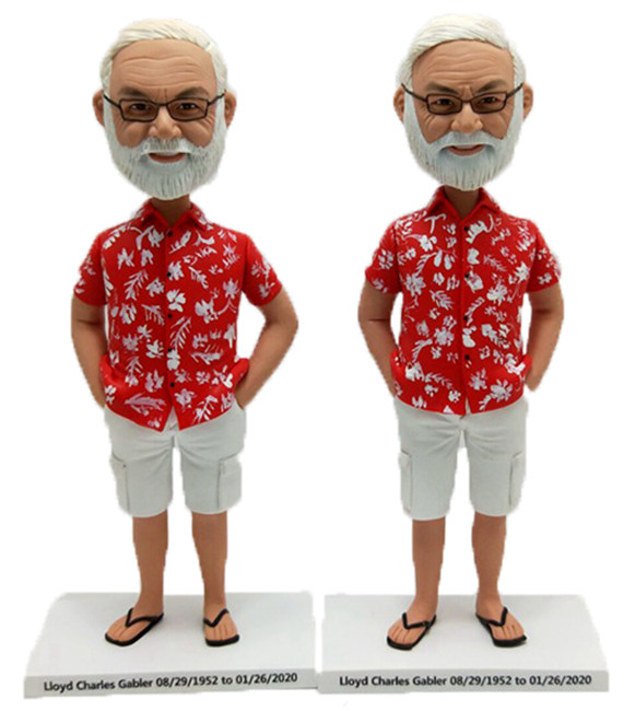 Custom Bobbleheads Hawaii Style Bobbleheads For Dad / Grandfather