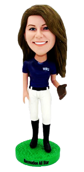 Custom Bobblehead Female Baseball