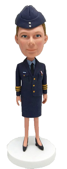 Custom Bobble Head Personal Bobblehead Female Air Force