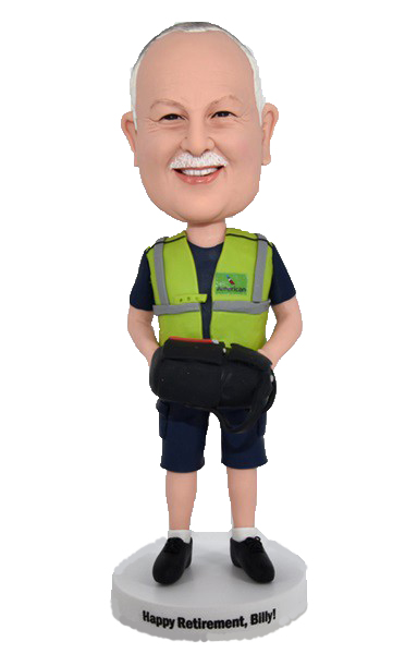 Custom Bobblehead Baggage Handler