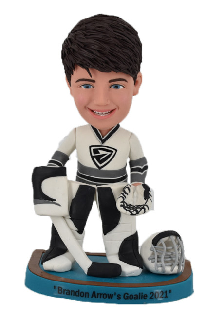 Custom Bobblehead Personalized Bobbleheads Hockey Goalie