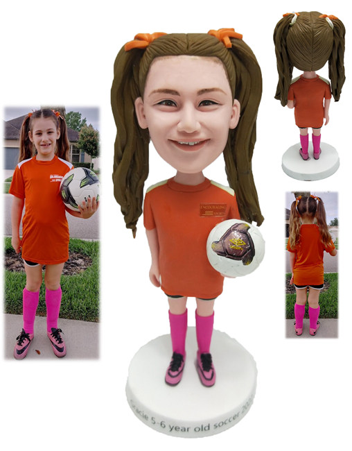 Custom Bobbleheads For Kid With Volleyball