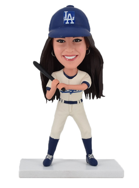 Custom Bobbleheads Of Female Baseball Player