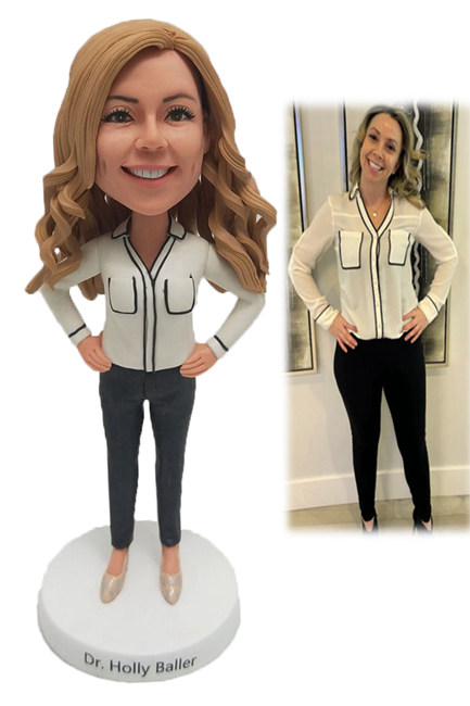 Custom Bobblehead Of Fashion Style Female For Mother/Girlfriend/Boss