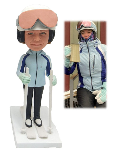 Custom Bobbleheads Create Your Own Skiing Bobbleheads