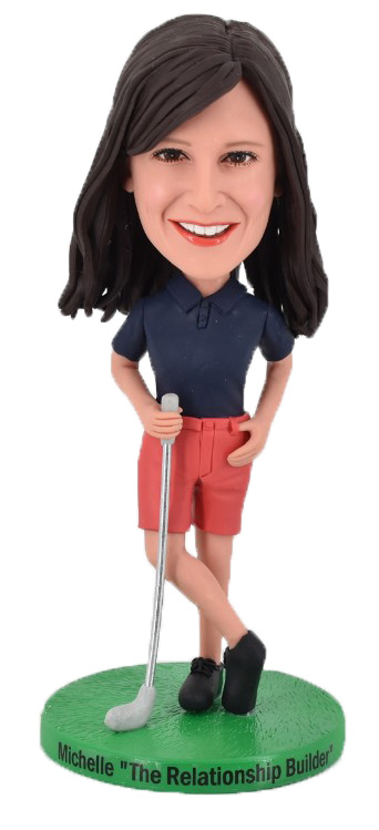 Custom Bobbleheads Female Golf Player