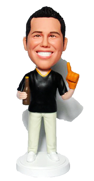 Custom Bobbleheads With Foam Finger & Beer