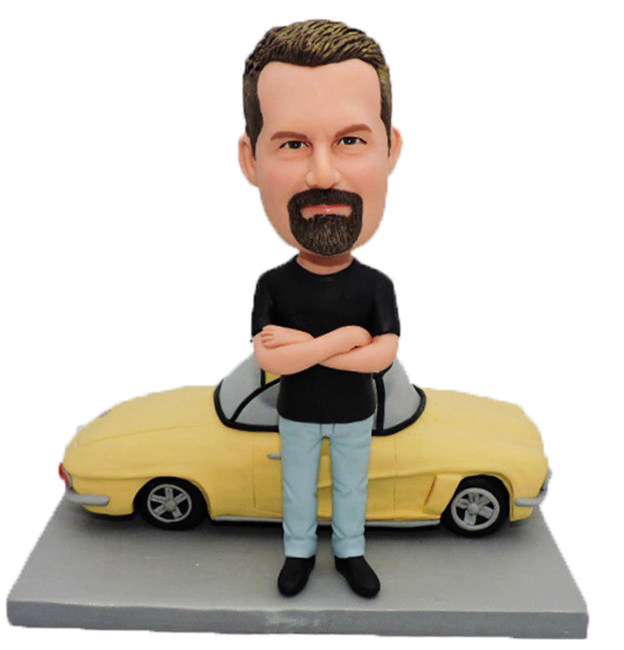 Custom Bobblehead For Boss With Car