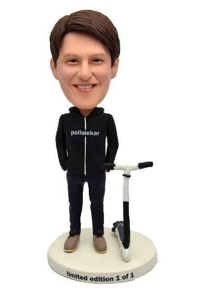 Custom Bobbleheads Personalized Bobble Head With Scooter