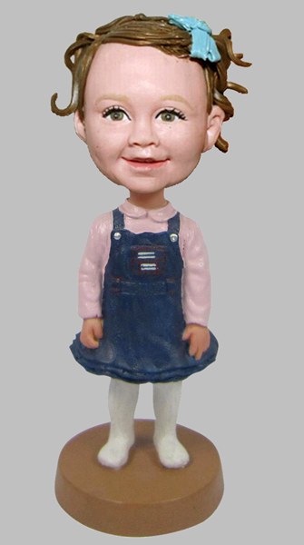 Custom Create Little Girl bobblehead