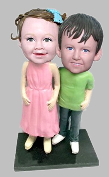 Custom Two children bobbleheads